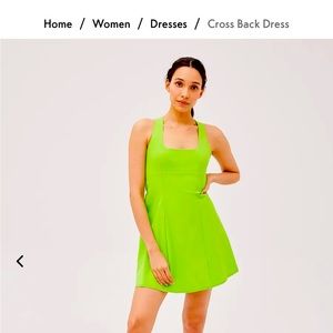 Outdoor voices, cross body dress in black!